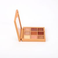 Palette de fards à paupières carrée 8 couleurs scintillante, pailletée, haute brillance, nacrée, mate, tons terreux, pour usine cosmétique OEM/ODM