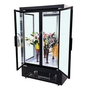 Enfriador de Flores Frescas con Enfriamiento por Aire, Florería, 2 Puertas Dobles, Puerta de Vidrio Exterior, Refrigeradores con Pantalla de Temperatura Única en Venta - Product Image 4