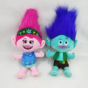 Kustom trolls band bersama-sama mainan mewah trolls 3 boneka hewan mainan lembut untuk fan's girls lucu peluches trolls band bersama-sama