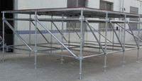 L'étape de couche de fer assemblent la plate-forme portative d'étape installée à vendre la plate-forme démontable d'étape
