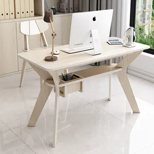 Muebles de oficina de madera de diseño moderno, mesa de ordenador, escritorio