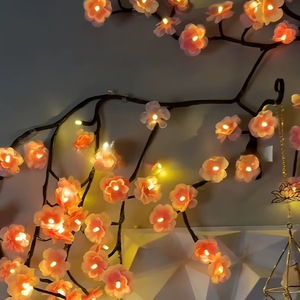 Offre Spéciale fleur de cerisier saule Light144leds <span class=keywords><strong>Branches</strong></span> lumière chambre décor décor de noël intérieur arbre artificiel lumière fête cadeaux - Product Image 3