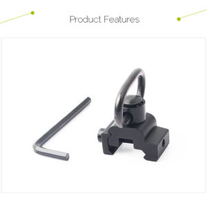 ヘビーデューティ屋外戦術QDマウントスリングクイックデタチリリースループタイプハンティングアクセサリーイージープッシュボタンクイックリリース - Product Image 5