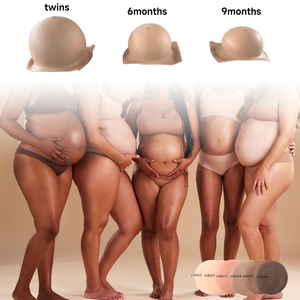 Ventre en Silicone Sans Peau Léger Faux Ventre de Grossesse Accessoire de Transformation Ventre Unisexe Surdimensionné Jumeaux 6 Mois 9 Mois - Product Image 1