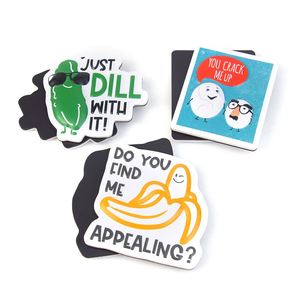 Aimants de réfrigérateur personnalisés en PVC, découpés à la forme, motif chat amusant, blocs décoratifs en plastique pour réfrigérateur - Product Image 2