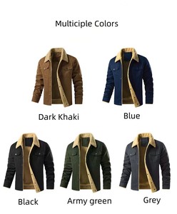 Veste en polaire épaisse pour <span class=keywords><strong>homme</strong></span>, taille plus, automne-<span class=keywords><strong>hiver</strong></span>, pour l'extérieur - Product Image 6