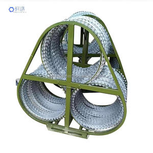 Alambre de Acero Galvanizado en Caliente para Cercas, Alambre de Púas de <span class=keywords><strong>Doble</strong></span> Hilo Tipo <span class=keywords><strong>Concertina</strong></span> BTO22, Grosor de 0.5mm, Precios Bajos - Product Image 4