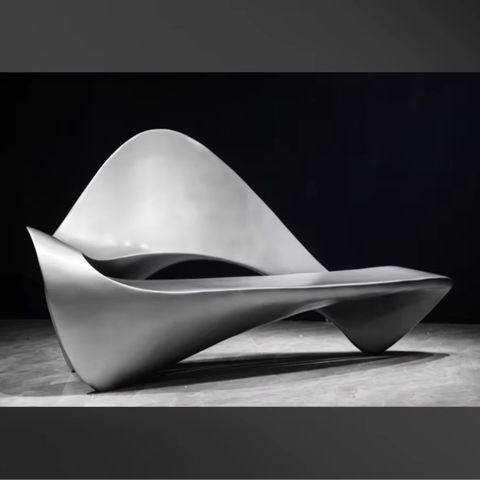 JingYue Custom Fiberglass FRP Luxury Furniture Modern Fashion Chair Ornament Handmade Crafts Decoration Sculpture