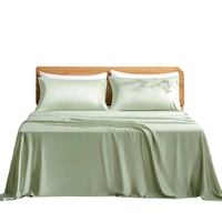 Ensemble de draps en bambou pur 100% biologique Linge de lit Queen King Literie pour la maison