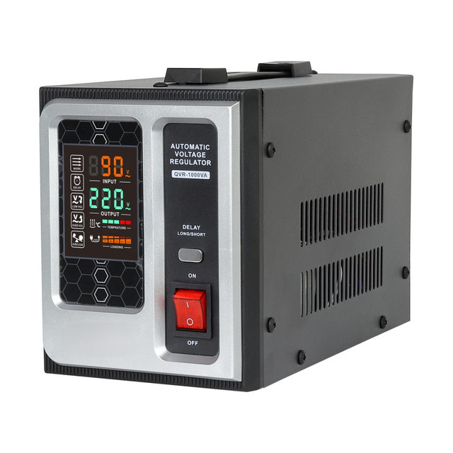 New Design AVR QVR 1000VA Relay Type 90-280V Ac220V Automatic Voltage Regulator/Stabilizer