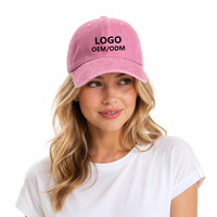Gorra de Béisbol de Algodón Lavado OEM con Logotipo Bordado Personalizado para Empresas, Gorra Promocional Personalizada, Gorra Tipo Dad Sin Estructura