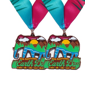 Medallas y Trofeos Deportivos de Metal para Maratón, Sublimables, con Grabado Personalizado y Cordón, Venta al Por Mayor - Product Image 3