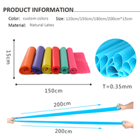 Bandas de resistencia para entrenamiento Theraband de 1,5 metros, bandas elásticas multicolores de nivel de luz para terapia física, Yoga, Pilates, diseño plano