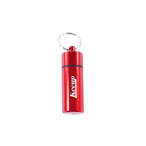 Custom Mini Medicine Aluminium Alloy Micro Pill Holder Pendant Keychain Necklace Container Capsule Storage Bottle Holder - Product Image 4
