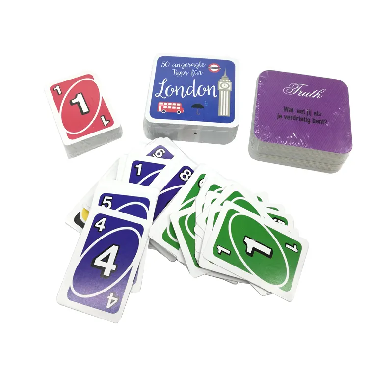 Free sample custom printed mini card games high quality game cards game card printing