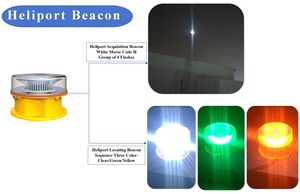 Secuencia de 4 destellos blancos cortos para formar la letra H del código <span class=keywords><strong>Morse</strong></span> que significa una baliza de ubicación de helipuerto según el Anexo 14 DE LA OACI Vol II - Product Image 2