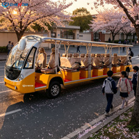 Bus touristique électrique homologué CE, 11-23 places, respectueux de l'environnement, pour navettes de parc et de campus