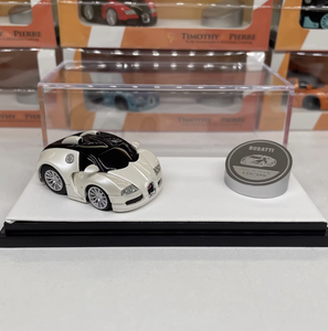 Modèle de voiture miniature Bugatti <span class=keywords><strong>Veyron</strong></span> EB Q Version en résine moulée sous pression 1:64, réaliste et haut de gamme - Product Image 4