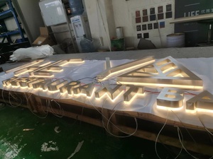 ป้ายอะคริลิคสแตนเลส3D กลางแจ้งป้ายป้ายไฟแบ็คไลท์ LED ป้ายอิเล็กทรอนิกส์ติด3D - Product Image 5