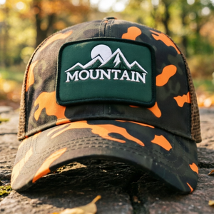 Casquette de baseball camouflage brodée, logo personnalisable, fermeture Velcro, construction à six panneaux, camouflage, voyage en plein air, dos en maille - Product Image 4