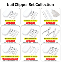 Vente en gros d'ensembles de manucure et pédicure personnalisés avec logo, 36 pièces, en acier inoxydable, kit de soins personnels, coupe-ongles, articles promotionnels, outils pour les ongles
