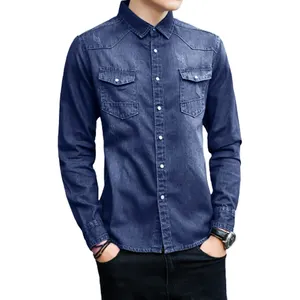 New Arrival Men's Fashion Clothing Denim Shirts For All Summer Attractive Looks Jeans Denim Shirts For Men Wholesale Cheap Price