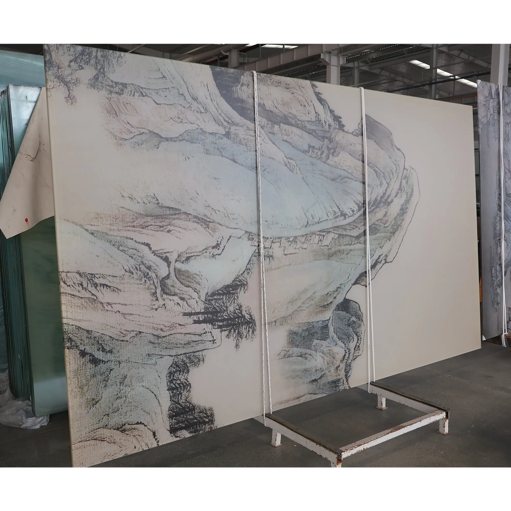 Заводская распродажа, окрашенное стекло с цифровой печатью, закаленное декоративное стекло для украшения стен