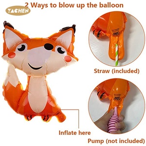 Yachen Bán Buôn Tùy Chỉnh Trẻ Em Sinh Nhật Đảng Trang Trí Inflatable Phim Hoạt Hình Rừng Safari Zoo Động Vật Mylar Lá Bóng Bay - Product Image 2