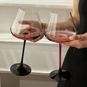 Elegante Juego de Copas de Vino Tinto, 2 Piezas, Cristal con Tallo Ancho, para Bodas, Estilo Simple, Tamaño Estándar - Product Image 2