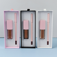 Kit de luxe en gros pour gloss liquide 2-en-1 et crayon à lèvres, marque privée, avec emballage