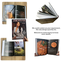 Buku masak kustom kualitas tinggi resep Binder Menu cetak modis desain cetak Offset buku OEM Film laminating penutup lunak