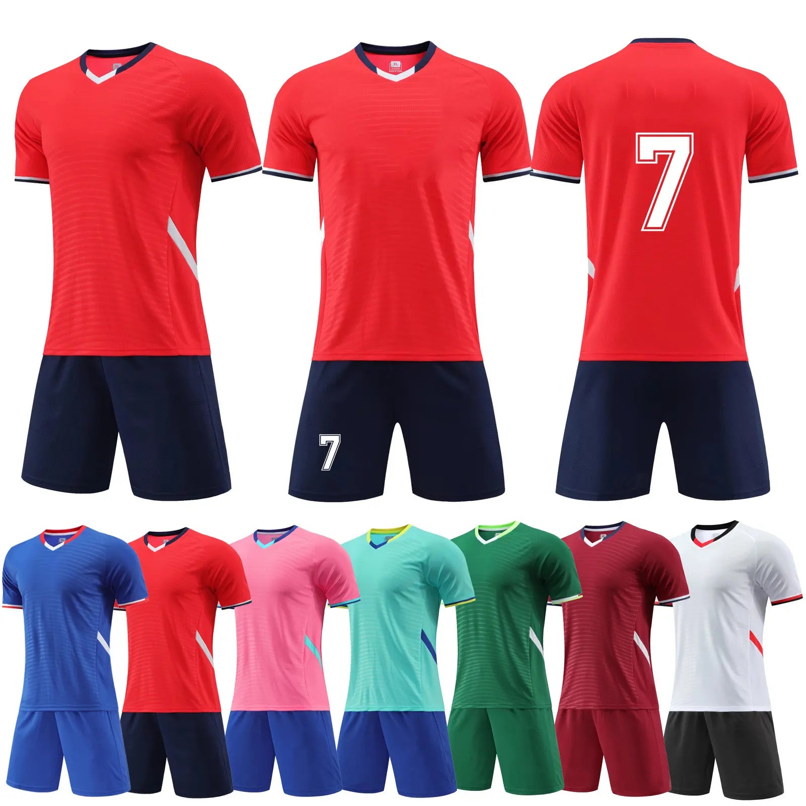 Oem Hoge Kwaliteit Nieuwe Sublimatie Ontwerp Mannen Voetbal Uniform Sportkleding Voetbal Training Uniform Sport Jerseys Voetbal