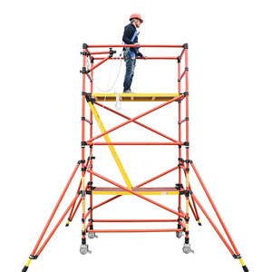 Giàn giáo gấp sợi thủy tinh cách điện di động được chứng nhận En 1004 cách nhiệt có thể gập lại giàn giáo - Product Image 1