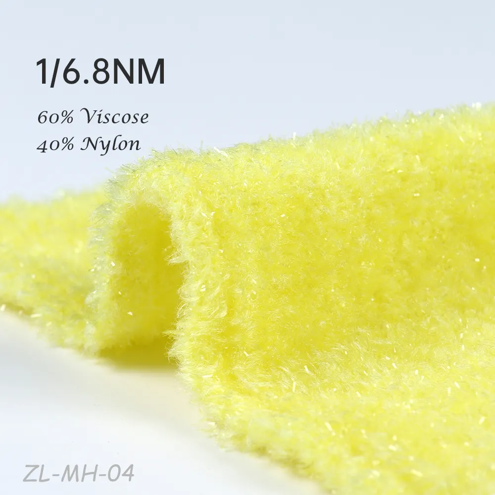 1/6.8NM 60% Viscose 40% Nylon polyamide fancy dyed raw cone hank knitting yarn crochet wool