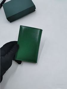 Portefeuilles de luxe pour hommes et femmes, porte-cartes de crédit, porte-cartes classique mini, petit porte-cartes fin en cuir PU enduit, porte-monnaie - Product Image 1