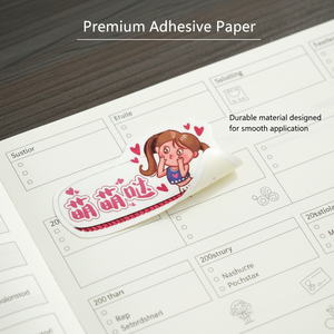 Personalized custom design logo <b>waterproof</b> <b>label</b> cartoon vinyl stickers custom printing die-cut stickers - Product Image 4