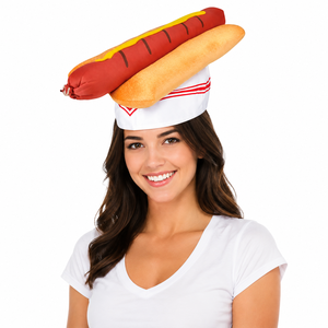 Sombrero <span class=keywords><strong>de</strong></span> Peluche <span class=keywords><strong>de</strong></span> Perrito Caliente al por Mayor, Divertido Disfraz <span class=keywords><strong>de</strong></span> Comida para Fiestas <span class=keywords><strong>de</strong></span> Barbacoa, Festivales y Carnavales - Product Image 6