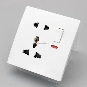SPKM wholesale price extremely thin design big panel PC material uk MF wall socket with usb c type