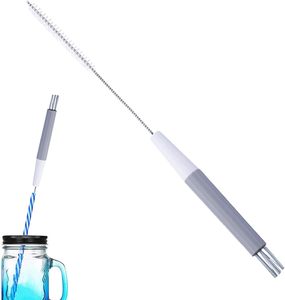 Cepillos de limpieza multifuncionales Botella larga Tubo de ensayo Columna pequeña Sin espacios muertos Limpiador de tuberías Cepillo de paja - Product Image 2