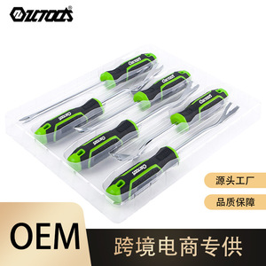 Kit de levier de démontage Spolto 6 pièces avec extrémité à griffes, droit, antidérapant, pour le retrait des garnitures de panneaux de porte de voiture - Product Image 5