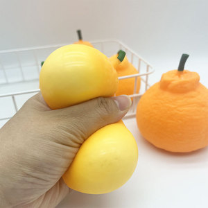 Jouet de décompression Orange, Fruité d'imitation, à pincer à la main pour enfants, Outil utile pour la réduction de la pression, Papa Orange Tangerine - Product Image 3