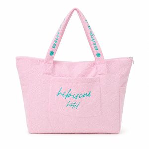Customized Terry <b>Bag</b> Zipper Cosmetic Pouch Toiletry <b>Bag</b> with Embroidery Logo Colorful Cotton Hair Tool <b>Bag</b> - Product Image 1