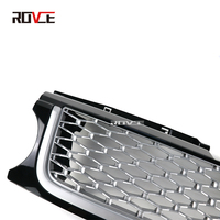 ROVCE-Grille de pare-chocs avant et couvercle d'évent latéral noir argent pour Land Rover Range Rover Sport L320 2010-2013