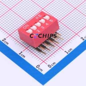 DSDA05LHGETR DIP Switch Switch Single Pole Single Throw 5 PC Pin 2.54mm - Product Image 1