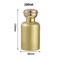 Ensemble de flacons de parfum de luxe vides, design élégant, avec bouchon doré, prix de gros OEM ODM, emballage personnalisé