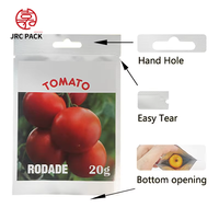 Sacs à graines personnalisés avec logo imprimé, fermeture à glissière, pour graines de légumes, tomates, tournesols, fourrage et fleurs