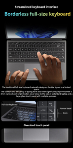 2 trong 1 máy tính xách tay siêu mỏng ánh sáng màn hình cảm ứng máy tính xách tay <span class=keywords><strong>DDR5</strong></span> 16GB M.2 SSD 1TB 2TB 14 inch máy tính xách tay kinh doanh - Product Image 5