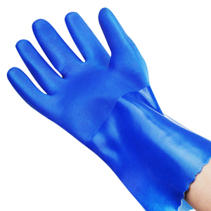 Guantes de PVC de Doble Inmersión resistentes a productos químicos Guantes de seguridad industrial de brazo largo para trabajos pesados, laboratorio y uso automotriz - Product Image 5