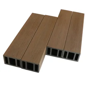 100*53 /60*42/120*70 WPC Composite Wood Column Tube for Wall Covering Building Partition Decoration Wood Plastic Tube