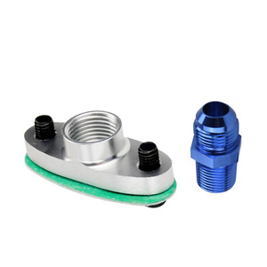 อะแดปเตอร์หน้าแปลนท่อส่งน้ำมันเทอร์โบชาร์จเจอร์ Poyracing ขนาด 1/2 NPT สำหรับ T3 T4 T04 GT40 GT55 ใช้ได้กับรุ่นทั่วไป - Product Image 2
